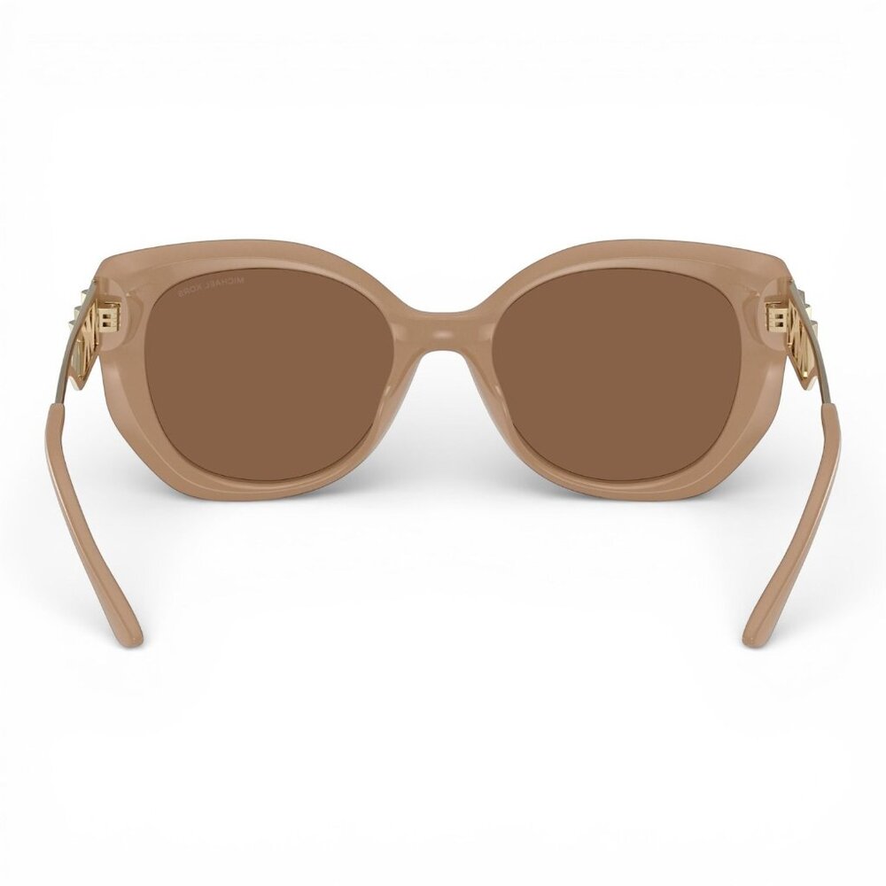 Michael Kors Alicante Sunglasses MK2236U Camel Frame w/ Brown Solid Lens & Case - Picture 3 of 12